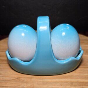 Arlington Designs Ombré Easter Egg Ceramic Salt & Pepper Shakers in a basket